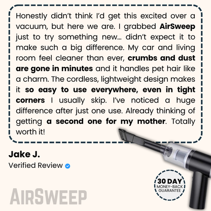 AirSweep™ - Tiny, Mighty, Cleans Every Corner Instantly